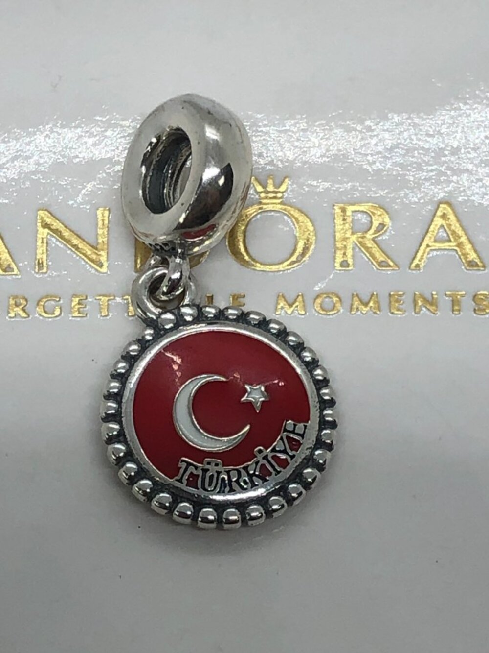 ✨🔥Pandora TURKiYE Flag Exclusive Charm Pendant